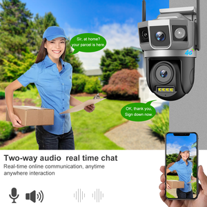 Factory Wholesale V380PRO Dual Lens Surveillance CCTV Cameras 4G Indoor Outdoor Wireless Monitors HD Night Vision - Product Image 4