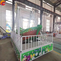 Personalizado equipo de juegos al aire libre parque de atracciones niños paseos columpio Barco Pirata mini para la venta