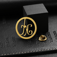 Nom personnalisé Logo Broche Broches En Acier Inoxydable Or Métal Broche Tissu De Sécurité Costume Pin Hommes Femmes Bijoux Personnalisés