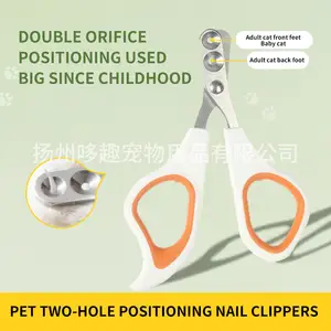 Durable Nail Clippers For Pet Beauty Stainless Steel Multifunction Nail Clippers Pet Dog Cleaning Double Hole Pet Nail Clippers