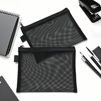 Pochette en filet transparente avec fermeture éclair pour maquillage et cosmétiques – Vente en gros