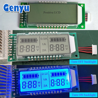 Module LCD personnalisé à rétroéclairage bleu TN positif OEM ODM Écran LCD à 7 segments