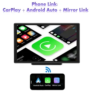 Zmecar OEM 9 "Stéréo de voiture portable Moniteur de voiture intelligente 2 + 32GB Carplay sans fil et Android Auto GPS WIFI BT Écran de voiture portable
