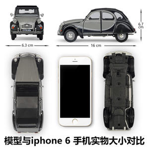 HotSelling โมเดลรถโลหะอัลลอยสำหรับรถยนต์,โมเดลหล่อขึ้นรูปด้วยโลหะหล่อแบบ1:24 CI TROEN <span class=keywords><strong>2CV</strong></span> 6 Charlesto - Product Image 3