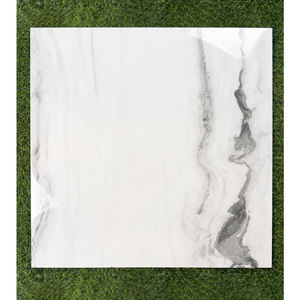 Moderne Carrara White Marble glasierte polierte Porzellan Carre aux Sol 600x600 Marbre Porzellan Keramik Ganzkörper Bodenfliesen Lager - Product Image 1
