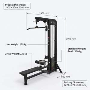 Viral Hot Lat Pulldown 2 In 1 Seated <b>Row</b> <b>Machine</b> Indoor Strength Workout Commercial Home Gym Fitness Equipment - Product Image 1