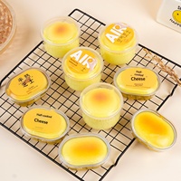 Jouet Squishy en Mousse à Mémoire de Forme PU, Modèle Pain au Fromage Semi-Cuit Simulé, Doux et Moelleux, Emballé, Fabriqué au Zhejiang
