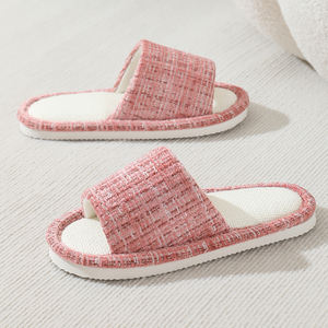 Pantoufles d'intérieur pour femmes avec mousse à mémoire de forme, bandes croisées, doublure en PVC, semelle extérieure en EVA amortissante pour l'automne – Prix usine - Product Image 5