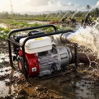 Pompe à eau auto-amorçante haute performance de 3 pouces, 7 CV, à essence, pour l'arrosage des jardins et l'irrigation agricole