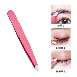 Juego completo de herramientas: pinzas para cejas, pinzas, pinzas para cejas de color rosa claro, herramientas para depilar cejas, rizador de pestañas postizas, herramientas para el cabello. - Product Image 4