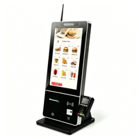 Terminal de kiosque en libre-service haut de gamme pour restaurant, hôtel, magasin de détail, Android, Windows, imprimante intégrée, NFC, POS