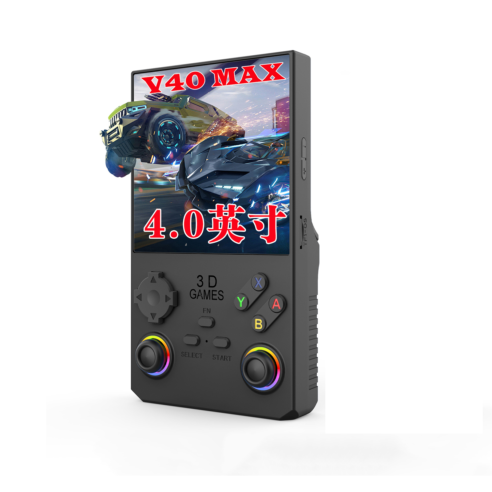 V40 Max Rétro Console Portable 4 Pouces – 256 Go, 45 Émulateurs, Linux, Batterie 4000mAh – Jeux Rétro Avec Écran 720x720