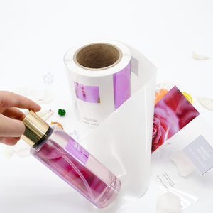 Custom Printed Design Logo Waterproof Roll White Ink Text Cosmetic Packaging Bottle Transparent Clear Vinyl Sticker Label - Product Image 6