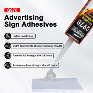 Kameier Q978 Solvant Pvc Colle Acrylique Publicité Matériaux 3D Signalisation Sans Ongles <span class=keywords><strong>Super</strong></span> Colle Publicité Lettre Collage Adhésif - Product Image 2