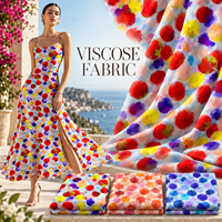 Tissu en viscose 100% imprimé numériquement, directement de l'usine, doux et lisse, textile en rayonne pour la vente en gros