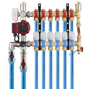 Système de chauffage par le sol moderne avec cartouche thermostatique pour collecteur de pompe à chaleur - Product Image 4