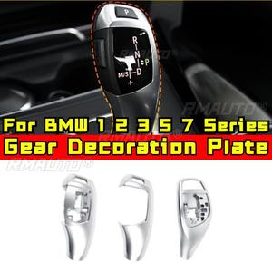 Para BMW Serie 1 2 3 5 7 X3 X4, Placa Decorativa de Fibra de Carbono en Negro Brillante y Plateado para Palanca de Cambios, Modificación para Conducción Derecha/Izquierda - Product Image 1