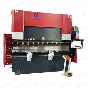 סין hk58t 63t2500mm הידראולי לחץ בלם cnc מתכת כיפוף המכונה עם פונקצית תכנות 2D