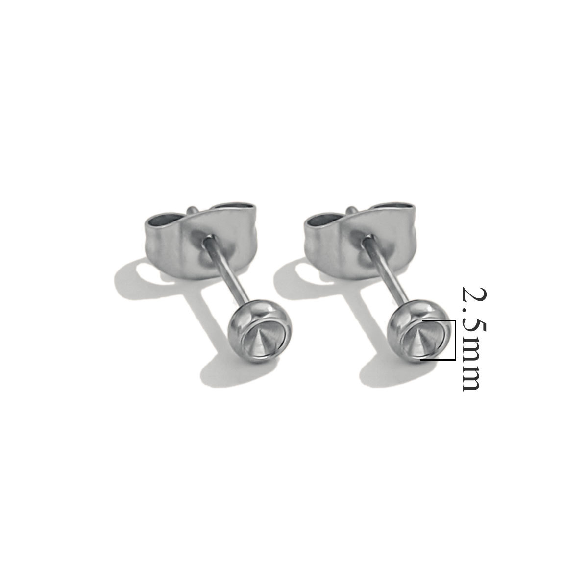 No Hanger 2.5mm - Steel silver Color