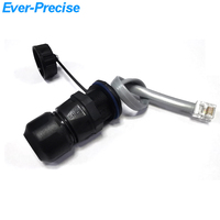 Connecteurs modulaires RJ11 étanches IP67 pour montage sur panneau, RJ25 6P6C, câble téléphonique extérieur RJ11