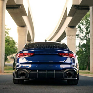 สปอยเลอร์หลังคาร์บอนไฟเบอร์แท้ สำหรับ Audi A5 S5 RS5 B9 4 ประตู คูเป้ สปอร์ตแบ็ค รุ่น PSM ปี 2017 18 19 20 21 22 2023 - Product Image 3