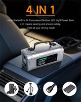 Démarreur de Batterie Portable – Booster de Batterie Voiture Câbles de Démarrage Rapide pour Moteurs Essence 6.0L et Diesel 3.0L – 12V 8000mAh