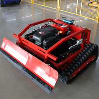Pabrik Cina panas 550mm Crawler Mini bensin peniup salju Robot pengendali jarak jauh salju bajak dengan sekop salju