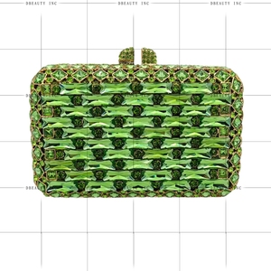 Sac de soirée élégant pour femme avec cristaux carrés, pochette à strass étincelants, sac à bandoulière brillant pour le Nouvel An et les sorties nocturnes - Product Image 2