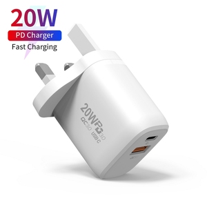 <span class=keywords><strong>2023</strong></span> meilleur vendeur Pd 20w chargeur Usb 18W Qc3.0 Charge rapide <span class=keywords><strong>Portable</strong></span> charge rapide double Port chargeur mural pour téléphone Smartphones - Product Image 2