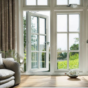 Ventanas Francesas de Aluminio con Doble Vidrio Certificado GEDELI, Estilo Moderno, Marco de Acero Negro, Apertura Vertical Deslizante para el Hogar - Product Image 3