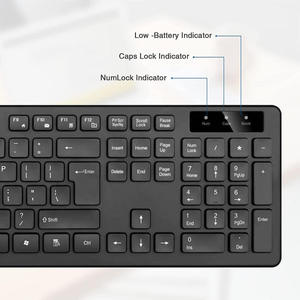 Professional Ergonomic Quiet Design Standard Plug and Play 2.4G Wireless <b>Keyboard</b> Mouse Set for Home Office - Product Image 6