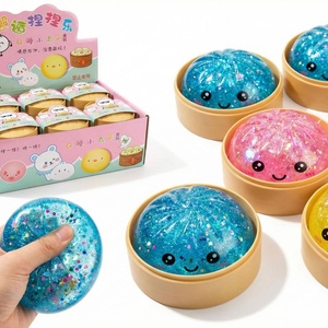 Glitter Squeeze Dumpling Stress Relief <b>Toy</b> TPR Squishy Sensory Fidget <b>Toy</b> Cute Slow Rising <b>Desk</b> <b>Toy</b> for Kids and Adults - Product Image 4