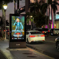Affichage numérique LCD pour drive-thru, sur pied, 3000 nits, taille personnalisée, étanche, anti-reflet, anti-explosion, pour ascenseur et extérieur