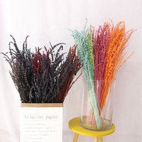 Bunga Berkualitas Tinggi 80g/bundel Buket Kustom Bunga Lavender Kering Biru untuk Dekorasi Rumah/Pernikahan