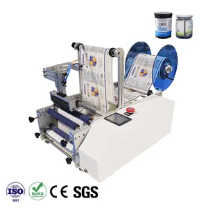 Orshang Hot Selling Semi-automatische Ronde Fles Labeling Machine Plastic Fles Etikettering Machine Kleine Ronde Fles Labeller