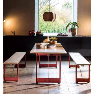 Bureau en bois massif 160x70x75cm 180x70x75cm 200x70x75cm 220x70x75cm, table de travail de style nordique, table de conférence - Product Image 2