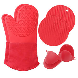 Ensemble de gants de four en silicone souple Ensemble de gants de four en silicone souple côtelé double <span class=keywords><strong>Kitchenaid</strong></span> - Product Image 3