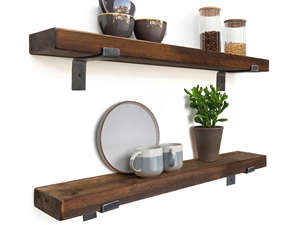 Étagère industrielle de support en acier à lèvres 15cm pour murs en plaques de plâtre - Product Image 4