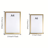 Cadre photo mural magnétique moderne, auto-adhésif, portable, en plastique, pour photos et documents