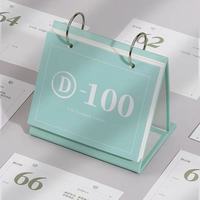 Calendrier de bureau à feuillets mobiles 2027, impression personnalisée en couleur, 365 jours, décoration de bureau inspirante et motivante, vente en gros