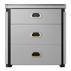 लक्जरी होम स्मार्ट फिंगरप्रिंट लॉक वायरलेस चार्जिंग नाइट टेबल मनी सुरक्षित जमा बॉक्स छिपा सुरक्षा - Product Image 6