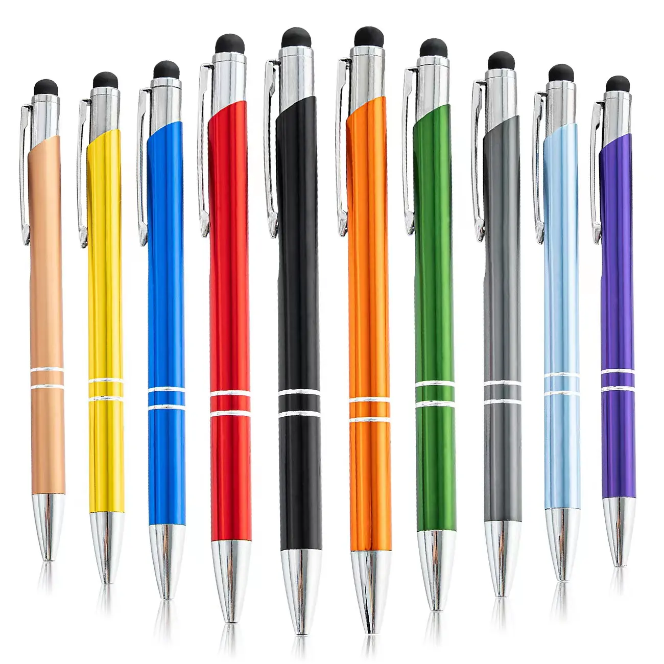 Hete Verkopende Metalen Balpen Stylus Pen Aluminium Promotionele Reclame Balpen