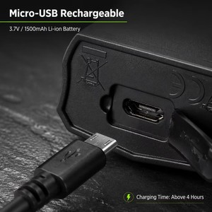 ชุดไฟจักรยาน LED สำหรับขี่กลางแจ้ง ชาร์จผ่าน USB กันน้ำระดับ IPX4 - Product Image 4