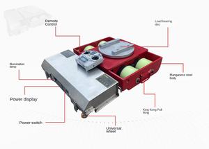 Patín de carga portátil de 20 toneladas con rotación de <span class=keywords><strong>360</strong></span> grados, carro de tanque eléctrico, rodillo de transporte para manejo de máquinas en movimiento - Product Image 2