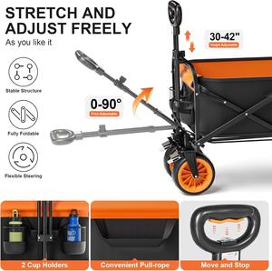 Prix de gros Chariot électrique pliable Chariot de plage électrique pour jardin extérieur Chariot de camping pliant pour la pêche - Product Image 5
