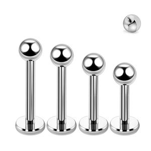 G23 <span class=keywords><strong>Titanium</strong></span> Lip Nagel 6-14Mm Ronde Bal Tong Nagel Platte Onderste Staaf Oor <span class=keywords><strong>Nail</strong></span> Piercing Sieraden - Product Image 3