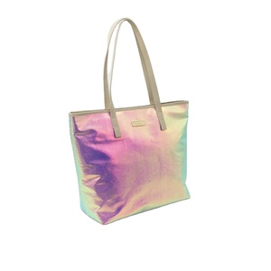 PVC Holographic Casual Tote <b>Bag</b> with Two Handles Open Closure and <b>Shoulder</b> <b>Strap</b> Fashion Women's Customized - Product Image 1