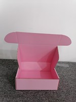Maßgefertigte Karton-Geschenkboxen für Parfüm Recycelbare Langlebige Recycelte Rosa Wellpappe-Schachtel