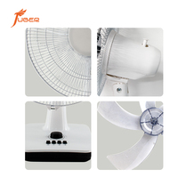 Ventilateur de table 16 pouces en gros avec minuterie, 3 vitesses, ventilateur de bureau électrique avec grille de sécurité métallique pour la maison et le bureau