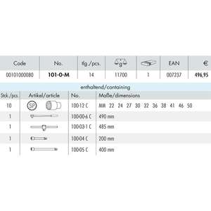 HEYCO 101-80-M Jeu de douilles, 14 pièces, 3/4» - Product Image 2